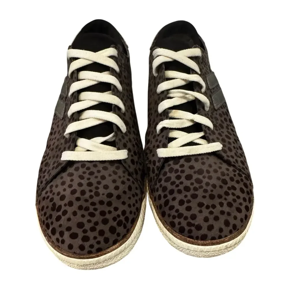 Dr Scholl’s - Sweet Kicks - Leopard, black lace up sneakers -‎ Size 9